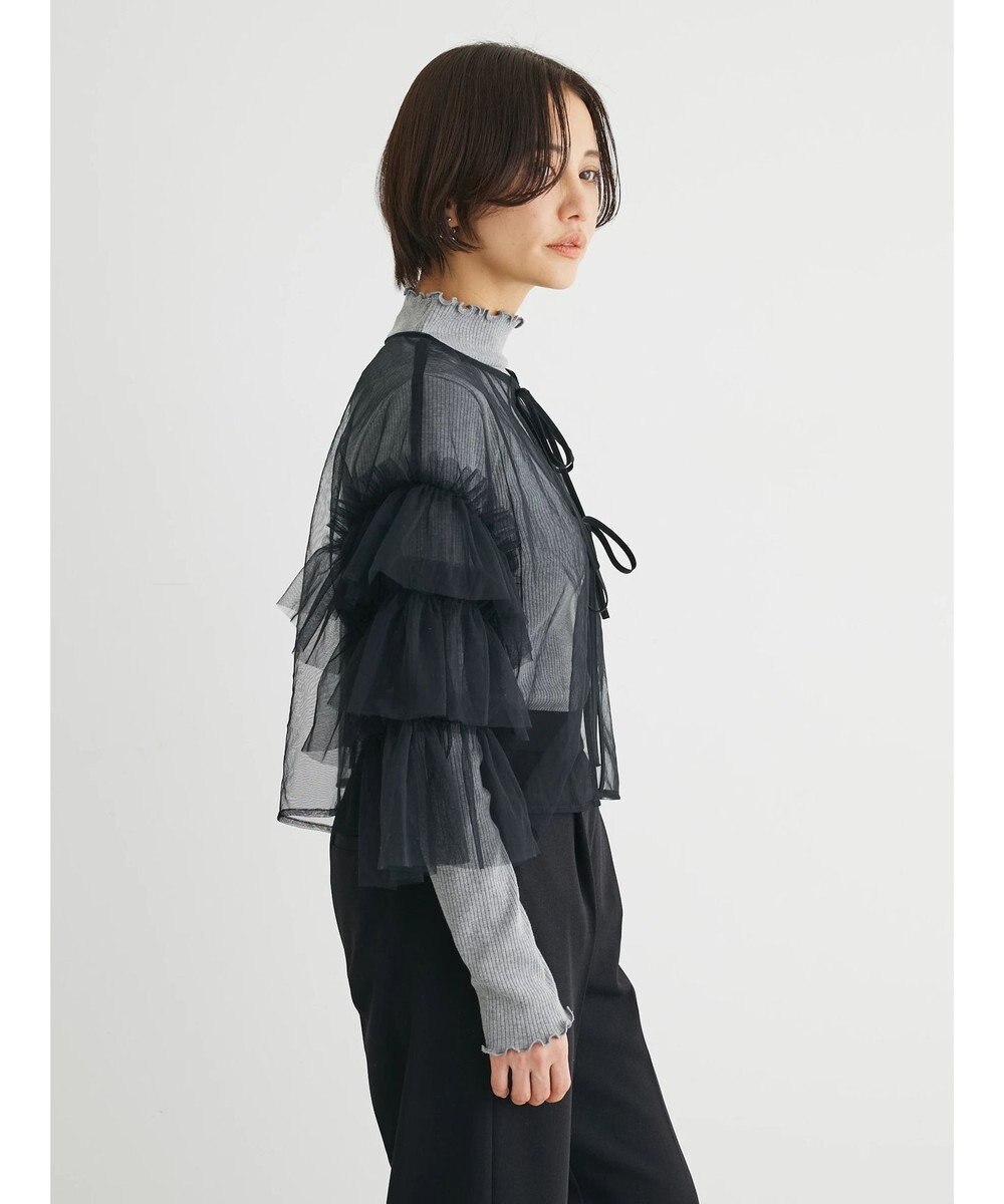 Green Parks ・ＥＬＥＮＣＡＲＥ　ＤＵＥ　２ｗａｙチュールブラウス 