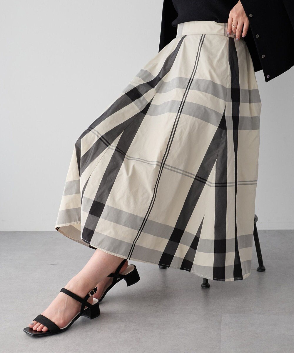 YECCA VECCA [撥水]メモリーフレアスカート 