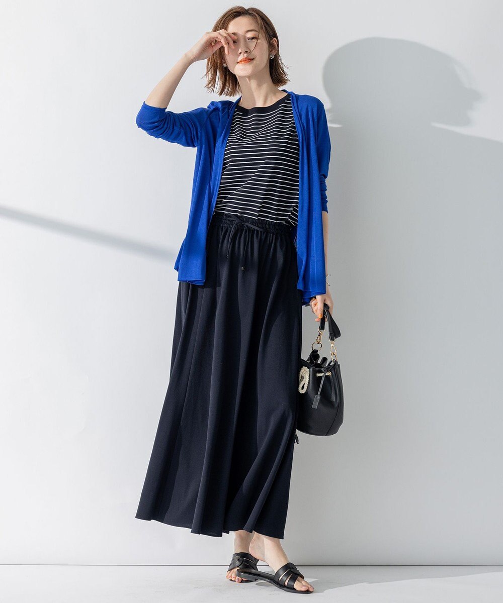 23区 【洗える】ライトピケジャージー フレアスカート 