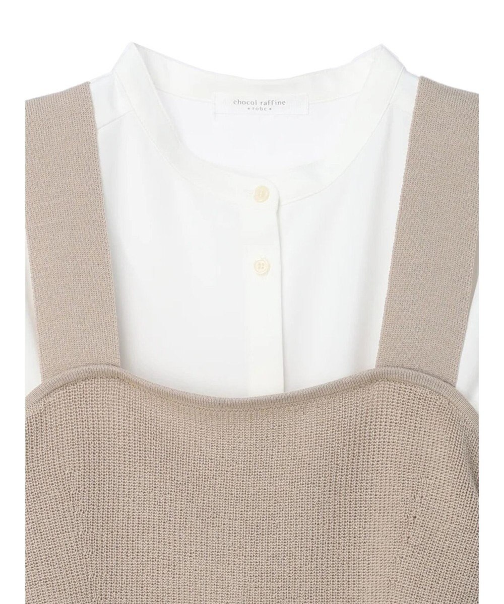 Green Parks ＳＥＴ２点ニットビスチェ＋とろみチュニック 