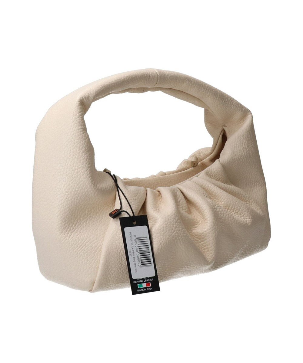 INTER-CHAUSSURES 【ANDREA CARDONE ITALI】ギャザーレザーホーボーバッグ 