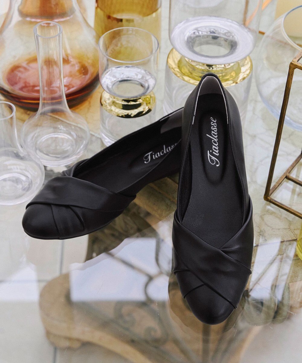 Tiaclasse 【安田美沙子さん/小倉優子さん着用】捻りデザインパンプス 