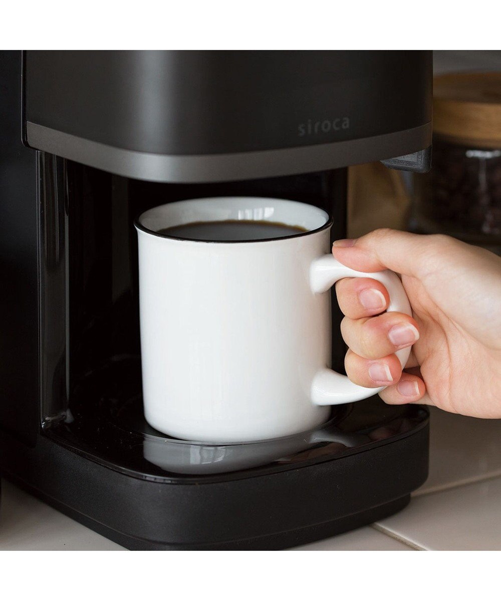 YAMATO テーブル＆キッチン 【siroca】コーン式全自動コーヒーメーカー カフェばこPRO   ブラック  CM-6C261(K) 