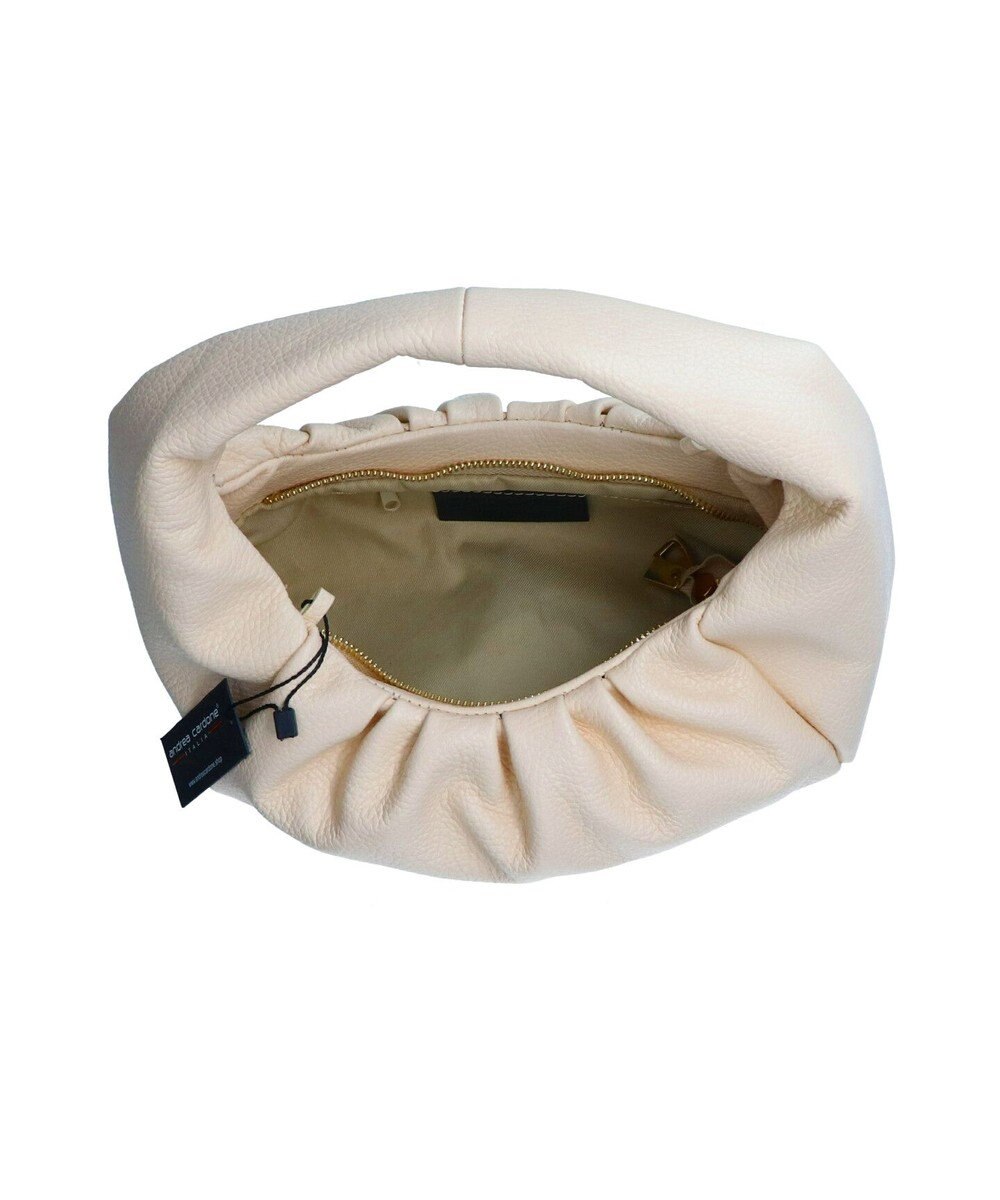 INTER-CHAUSSURES 【ANDREA CARDONE ITALI】ギャザーレザーホーボーバッグ 