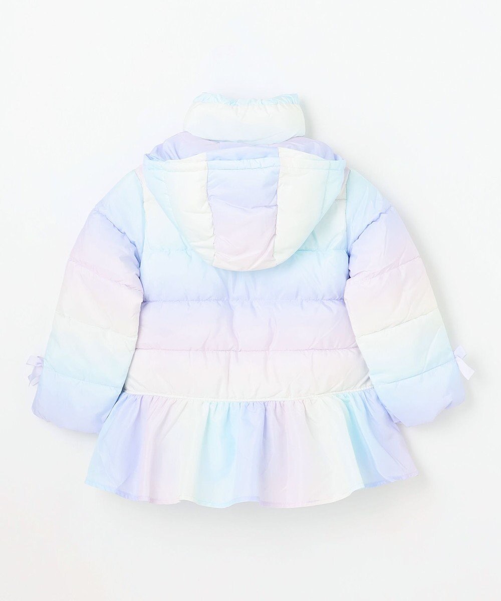 ANY KIDS 【フード取り外し/洗濯機可能】中綿フリル リボンコート 