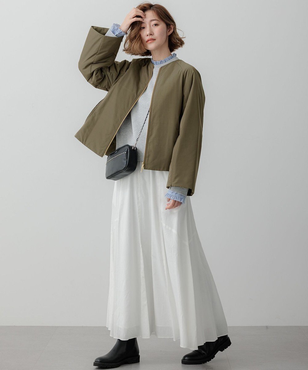 23区 【23区×Oggiコラボ /撥水加工】中綿 パディングタフタ ジャケット 