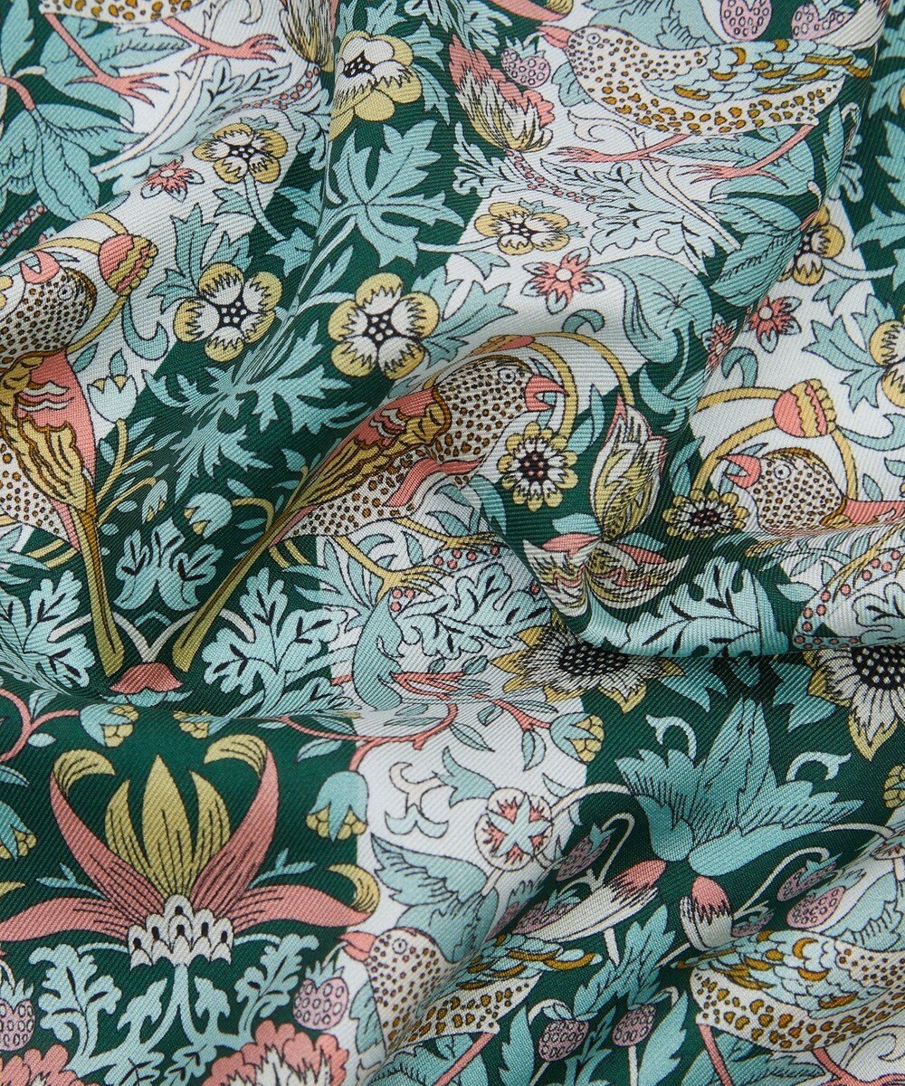 LIBERTY. ストロベリー シーフ ストライプ シルクポケットチーフ 