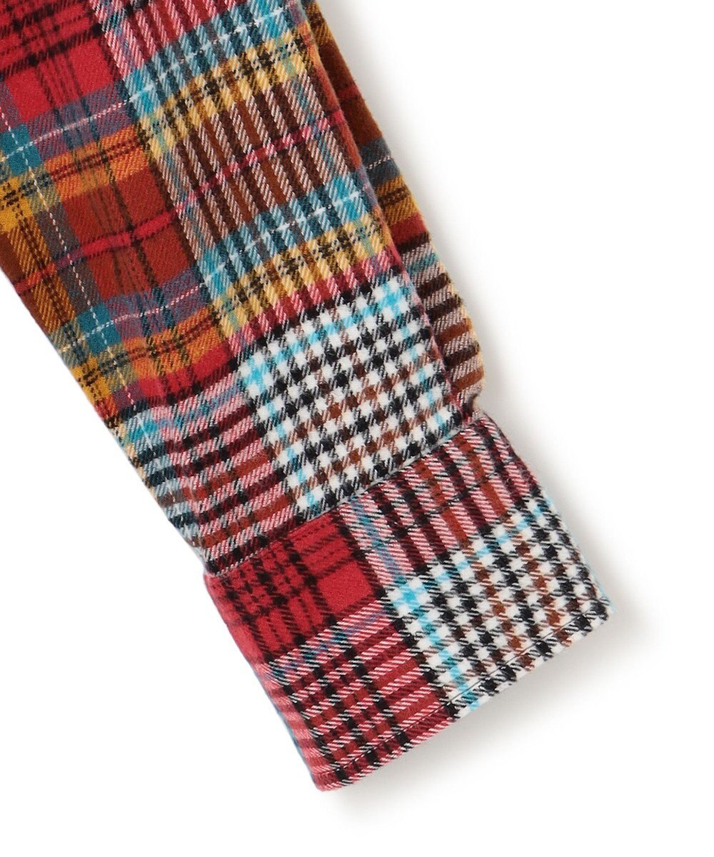 J.PRESS MEN 【KING SIZE】コットンネル マルチチェックシャツ/B.D 