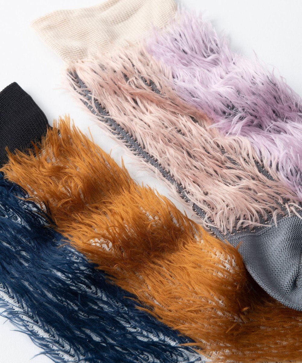 TRICOTE バイカラーファーソックス 