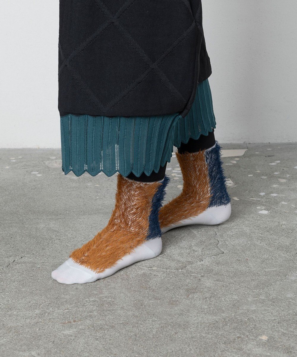 TRICOTE バイカラーファーソックス 