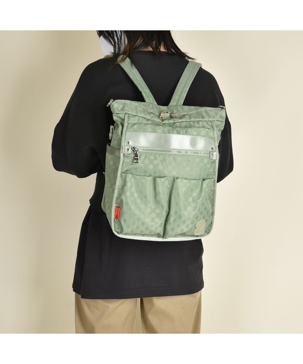 Y'SACCS 【PEANUTSコラボ】SNOOPY（スヌーピー） Polka Dots 3WAYリュック 