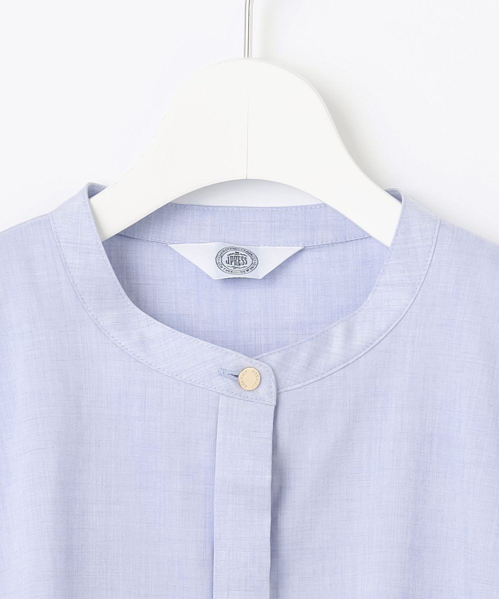 J.PRESS LADIES L 【洗える】ラミーポプリン ティアード ブラウス 