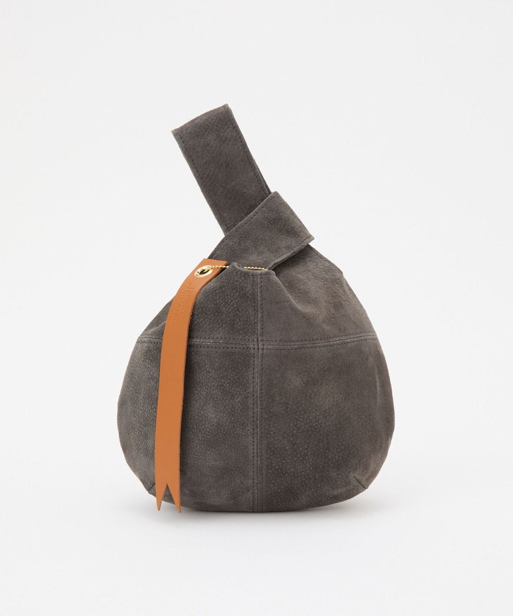 russet 【2025AW新作】本革スエード巾着ハンドバッグ(CE-1582) 