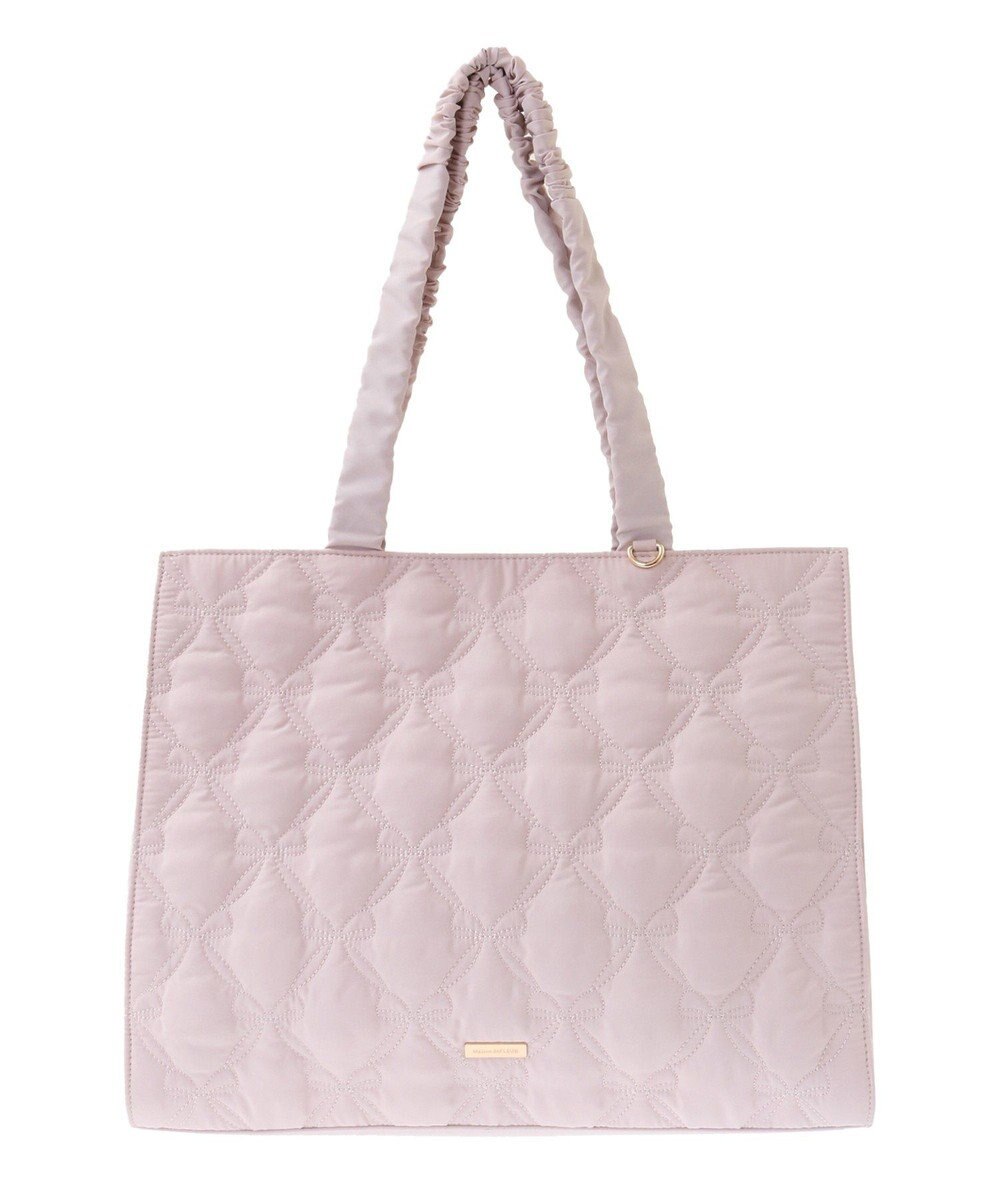 Maison de FLEUR リボンキルティングトートバッグ 