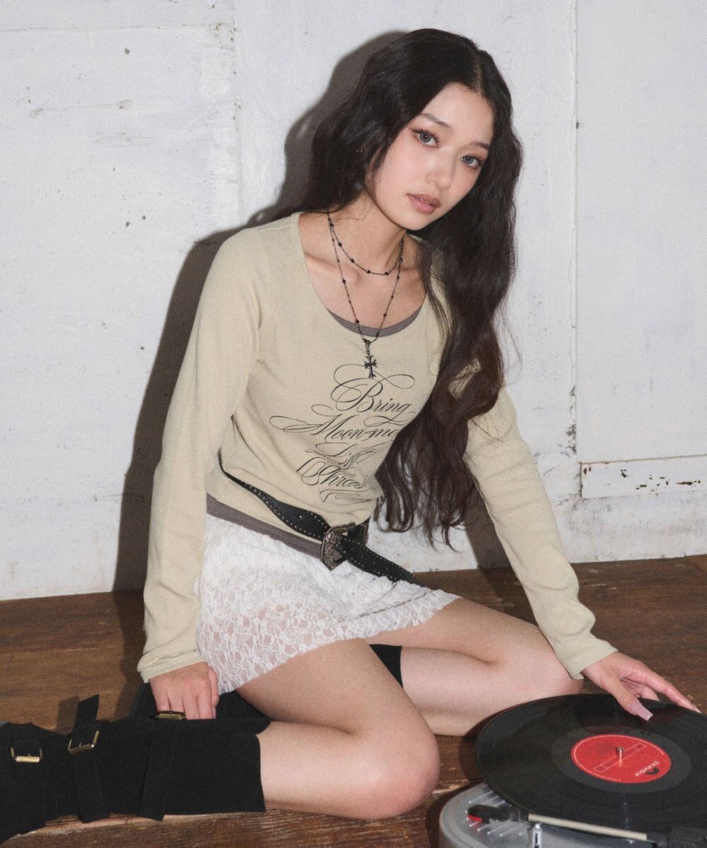 WEGO レイヤードグラフィックTOP 