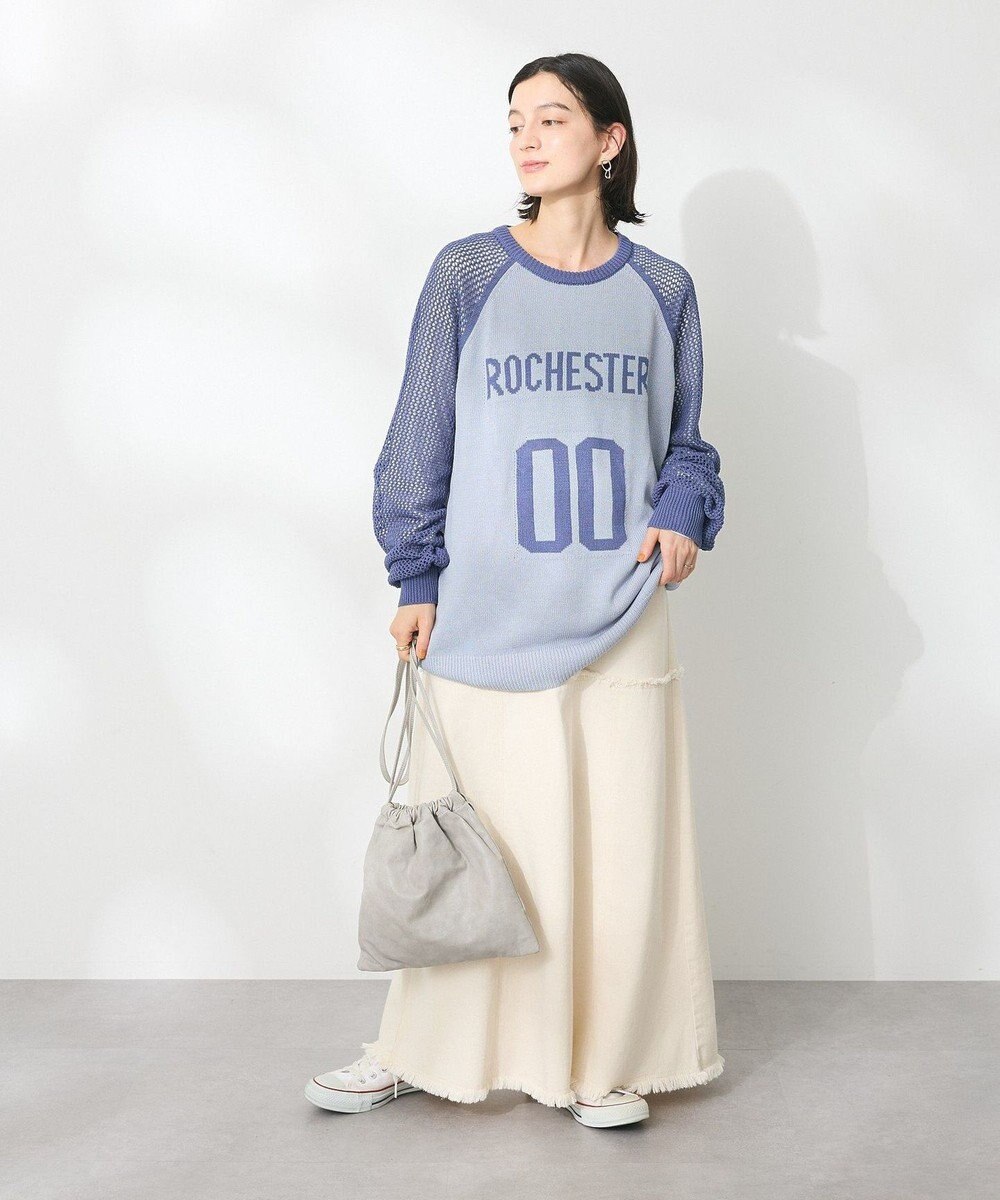 CRAFT STANDARD BOUTIQUE ロゴジャガードメッシュニットプルオーバー 