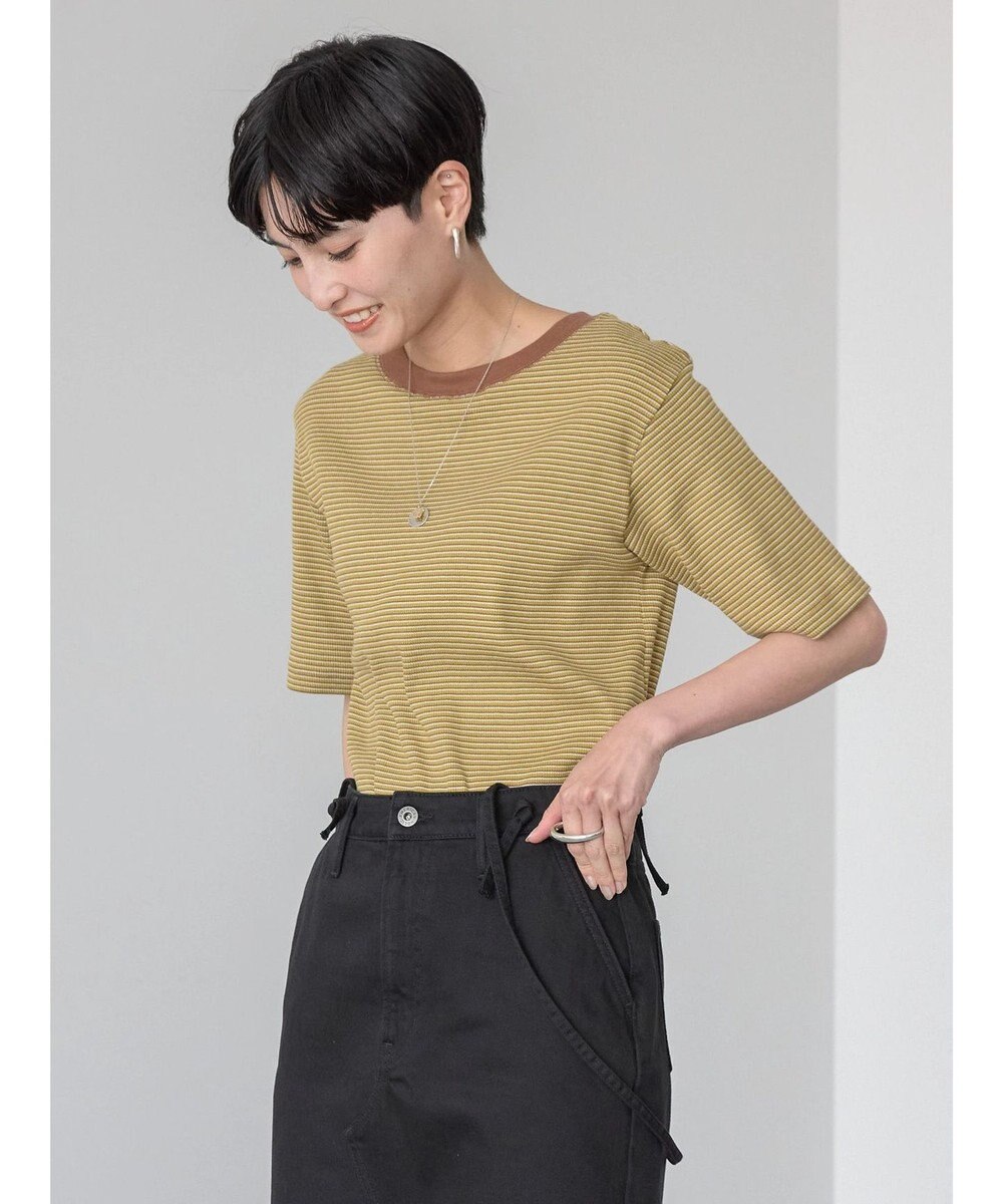 AMERICAN HOLIC ミジンボーダーカットプルオーバー 