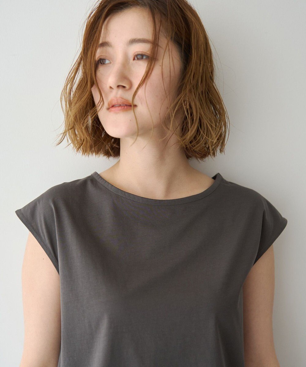 YECCA VECCA 【2点SET】刺繍メッシュキャミセットコットンTee 