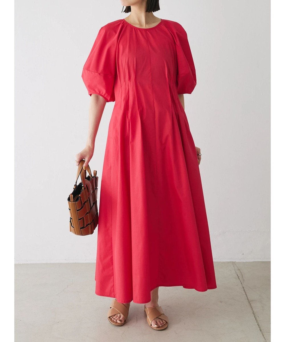 Green Parks ボリューム袖ロングワンピース 