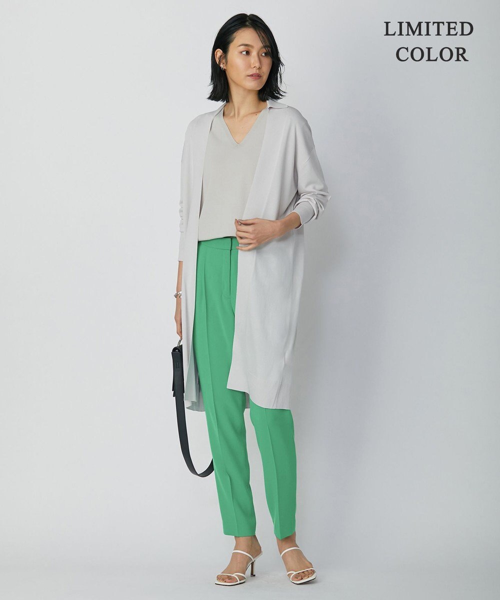 ICB 【WEB限定カラーあり・洗える】シンセティックハイゲージ  ロングカーディガン 