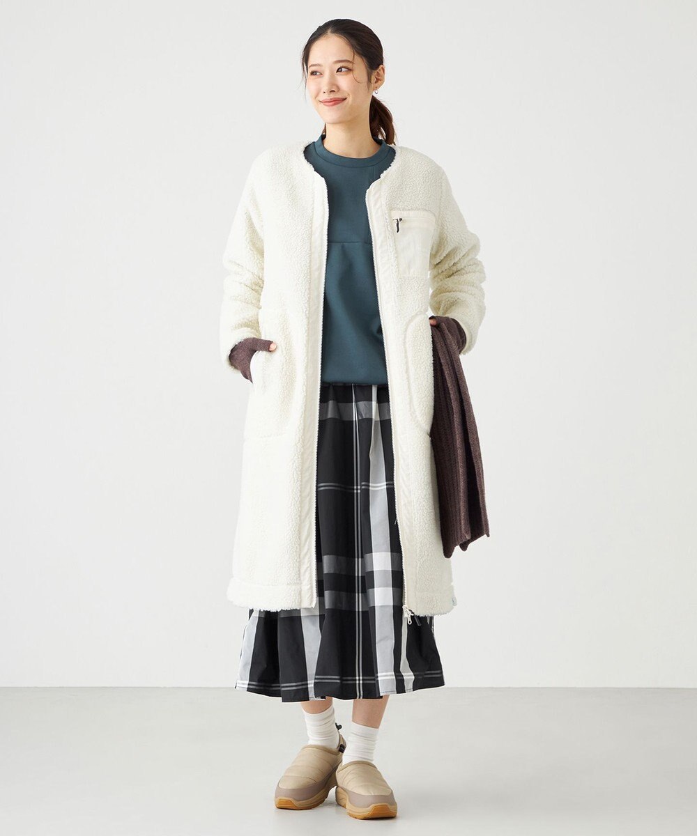 SHARE PARK LADIES メモリーチェックフレアスカート 