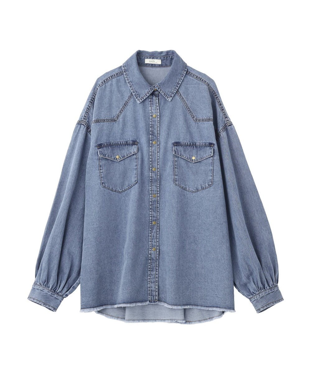earth music&ecology 【予約】ウエスタンデニムシャツ 