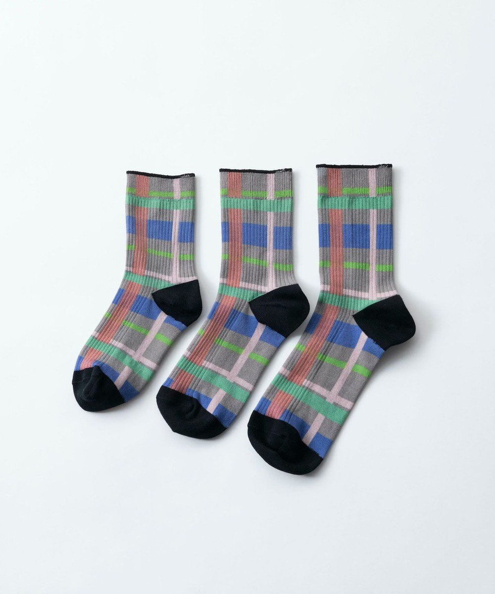 TRICOTE CHECK LINK SOCKS／チェックリンクソックス 