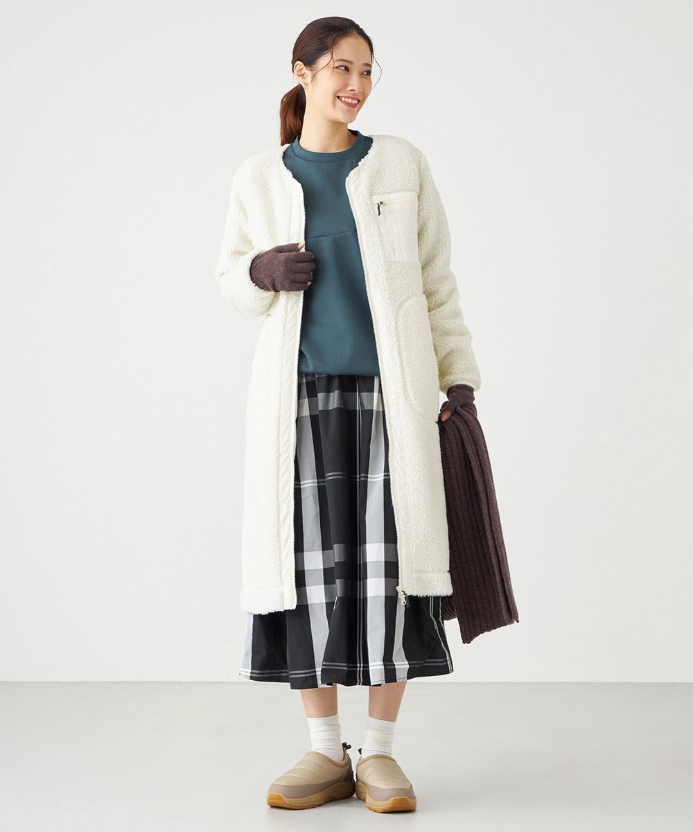 SHARE PARK LADIES メモリーチェックフレアスカート 