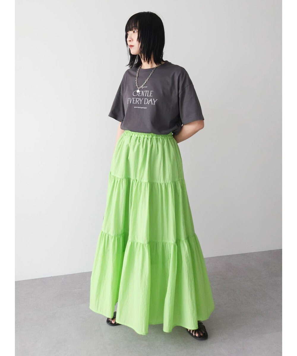 Green Parks ・ＥＬＥＮＣＡＲＥ　ＤＵＥ　ナイロンティアードスカート 