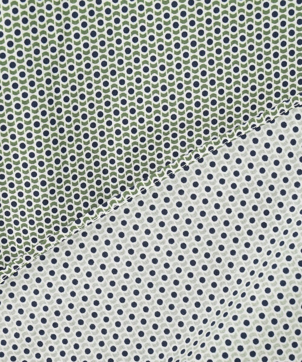 JOSEPH ABBOUD 【キングサイズ・オーガニックコットン使用】コットンプリント シャツ 