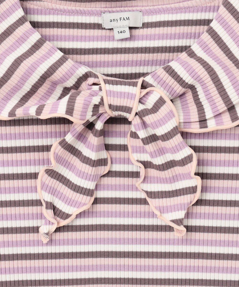 ANY KIDS リボン テレコボーダー Ｔシャツ 