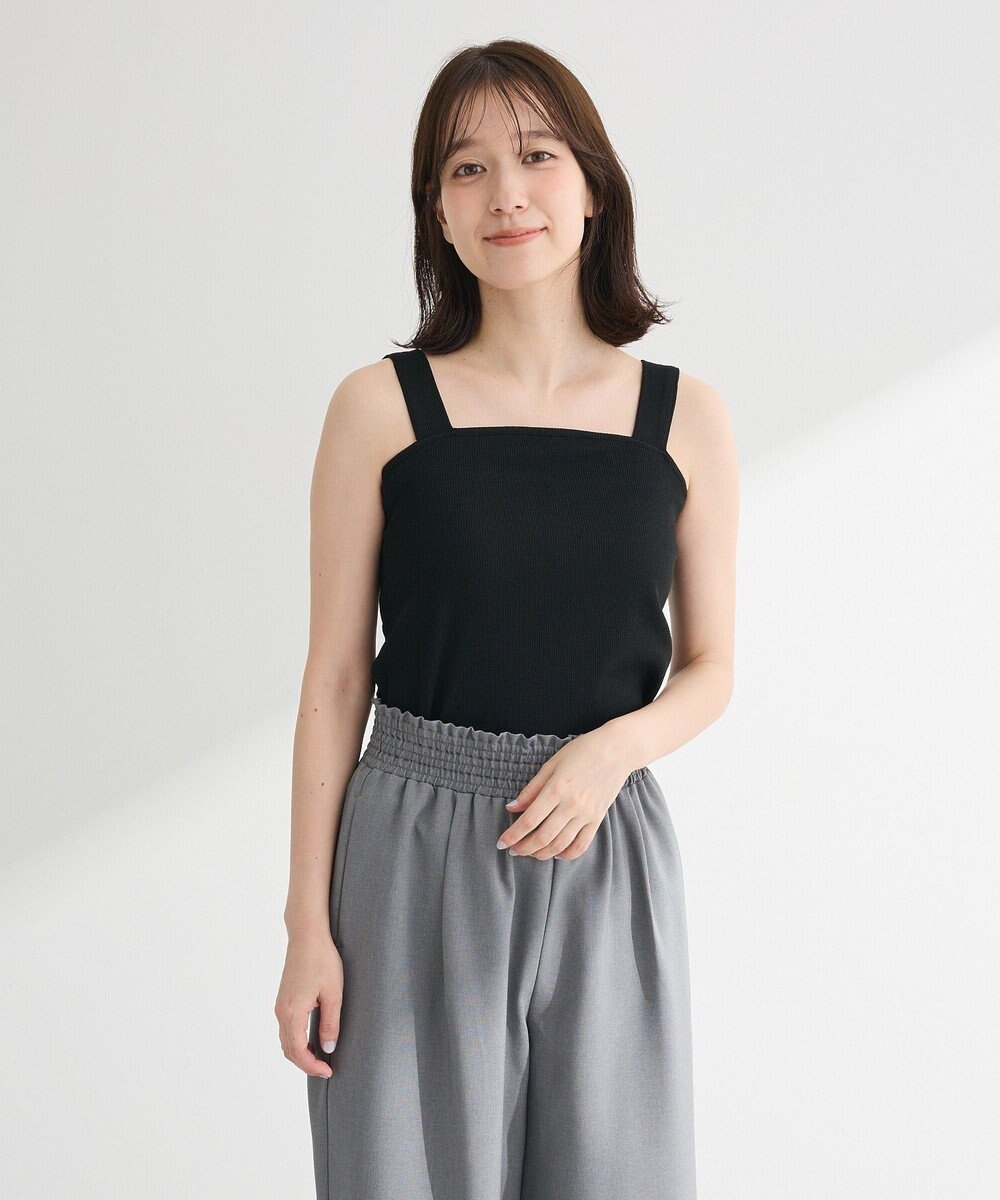 Green Parks スクエアラメタンクトップ 