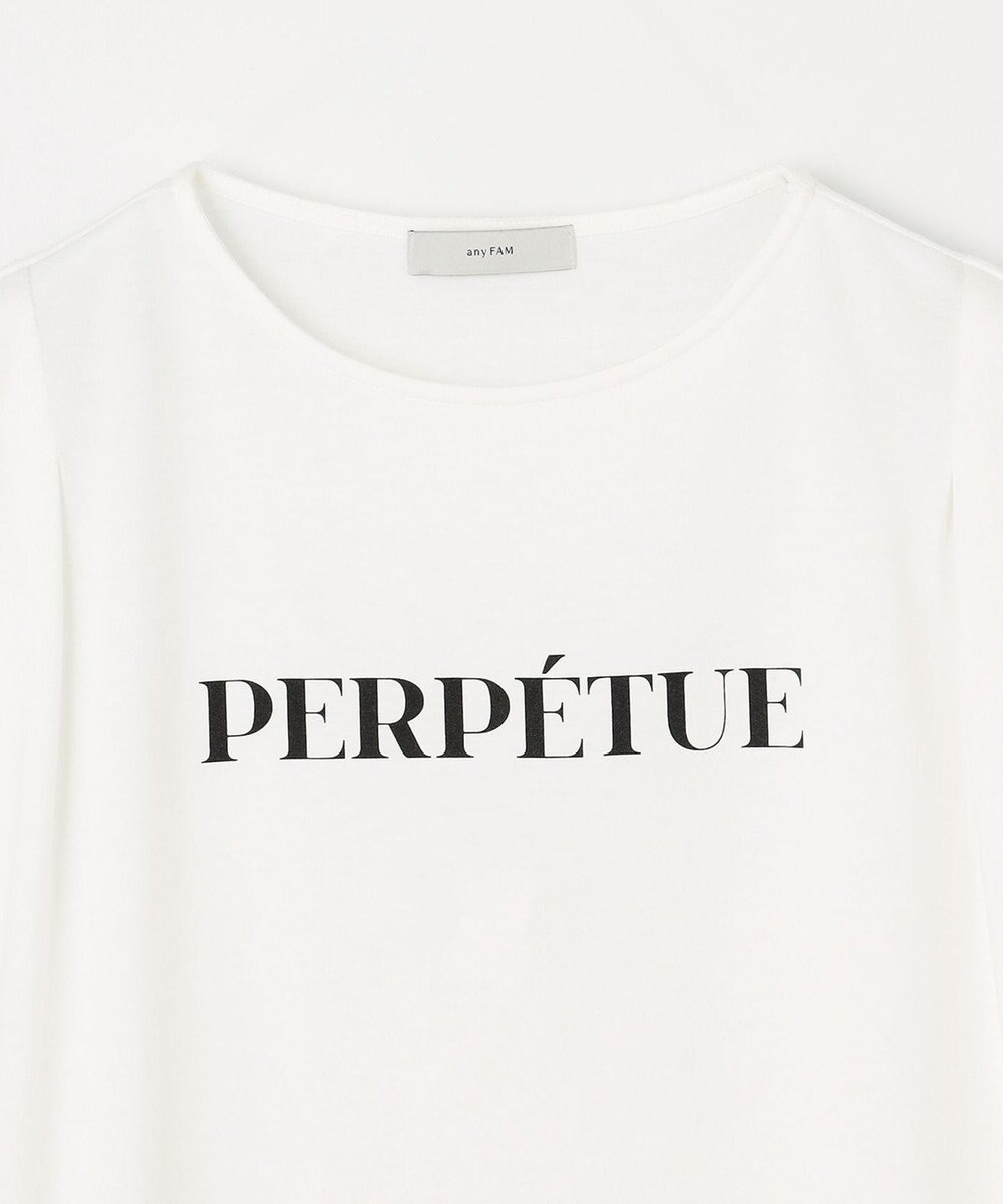 ANY 【洗濯機可/UVケア/接触冷感】フレンチスリーブロゴ・カラーTシャツ 