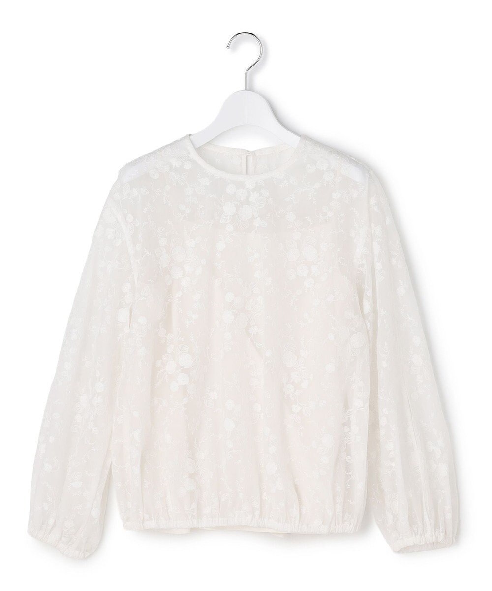 23区 L 【R(アール)】エンブロイダリーフラワー ブラウス 