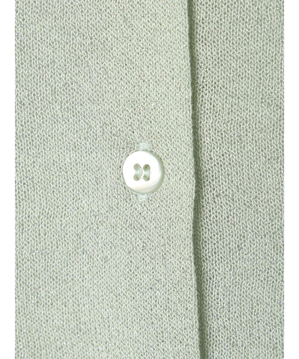 Green Parks ラメクルーネックカーディガン 