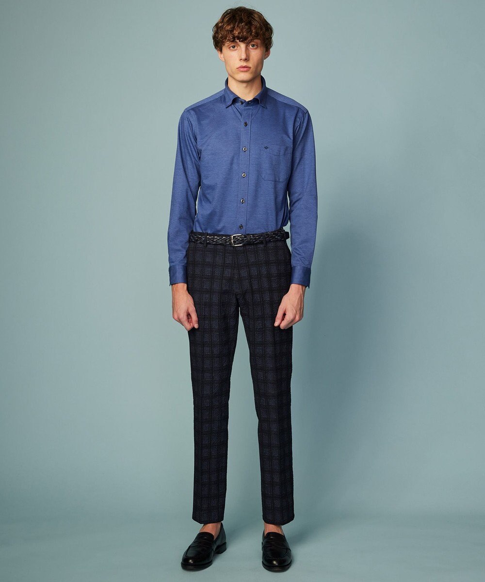 JOSEPH ABBOUD 【ストレッチで快適な着心地・イージーケア】ジャージー シャツ 