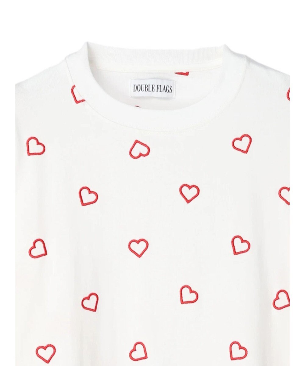 Green Parks ・Ｄｏｕｂｌｅ　Ｆｌａｇｓ　ハート刺繍ロンＴ 