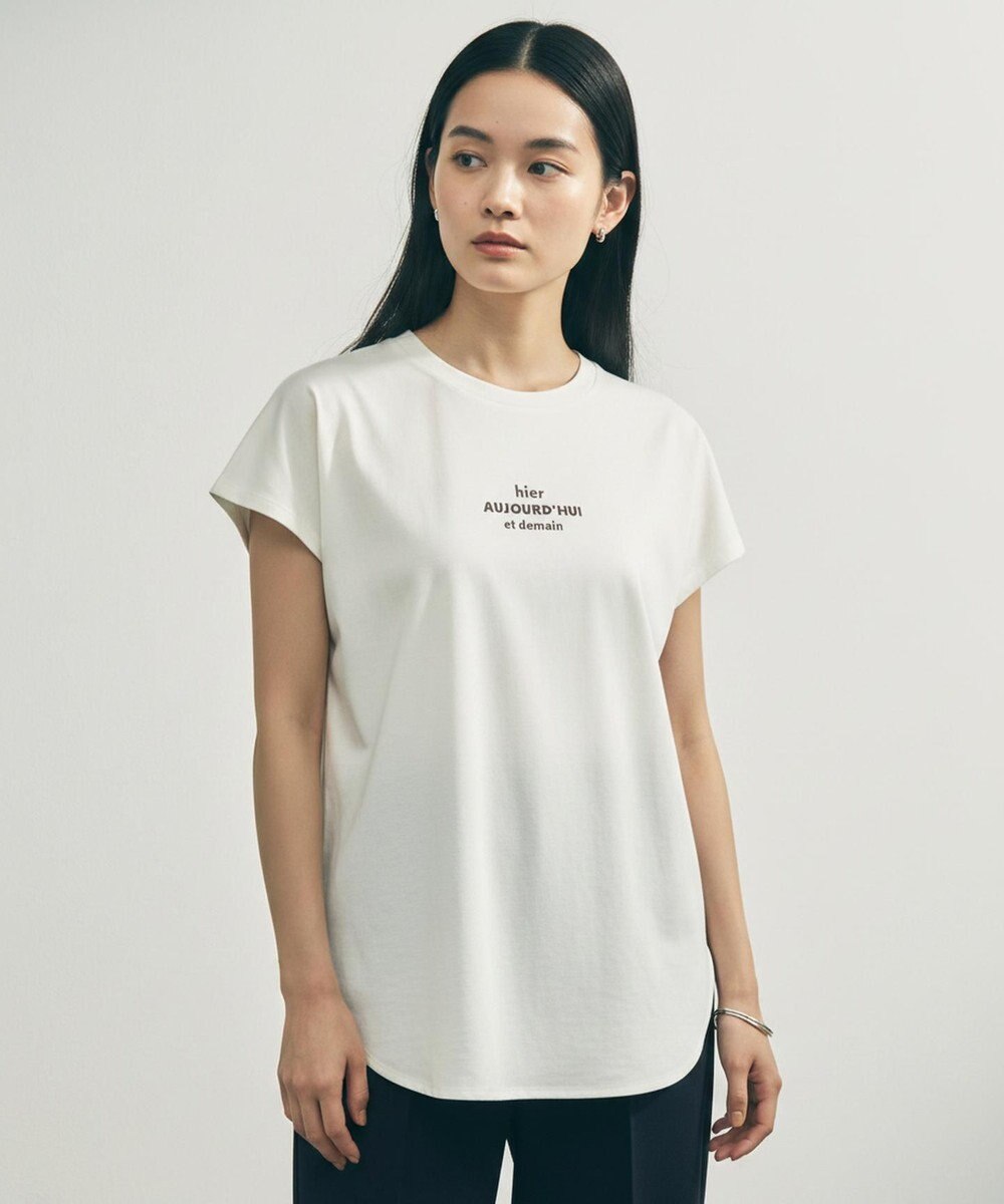 UNFILO 【新色追加】BEAUTY FORM-T cotton ロゴ フレンチスリーブ Tシャツ 