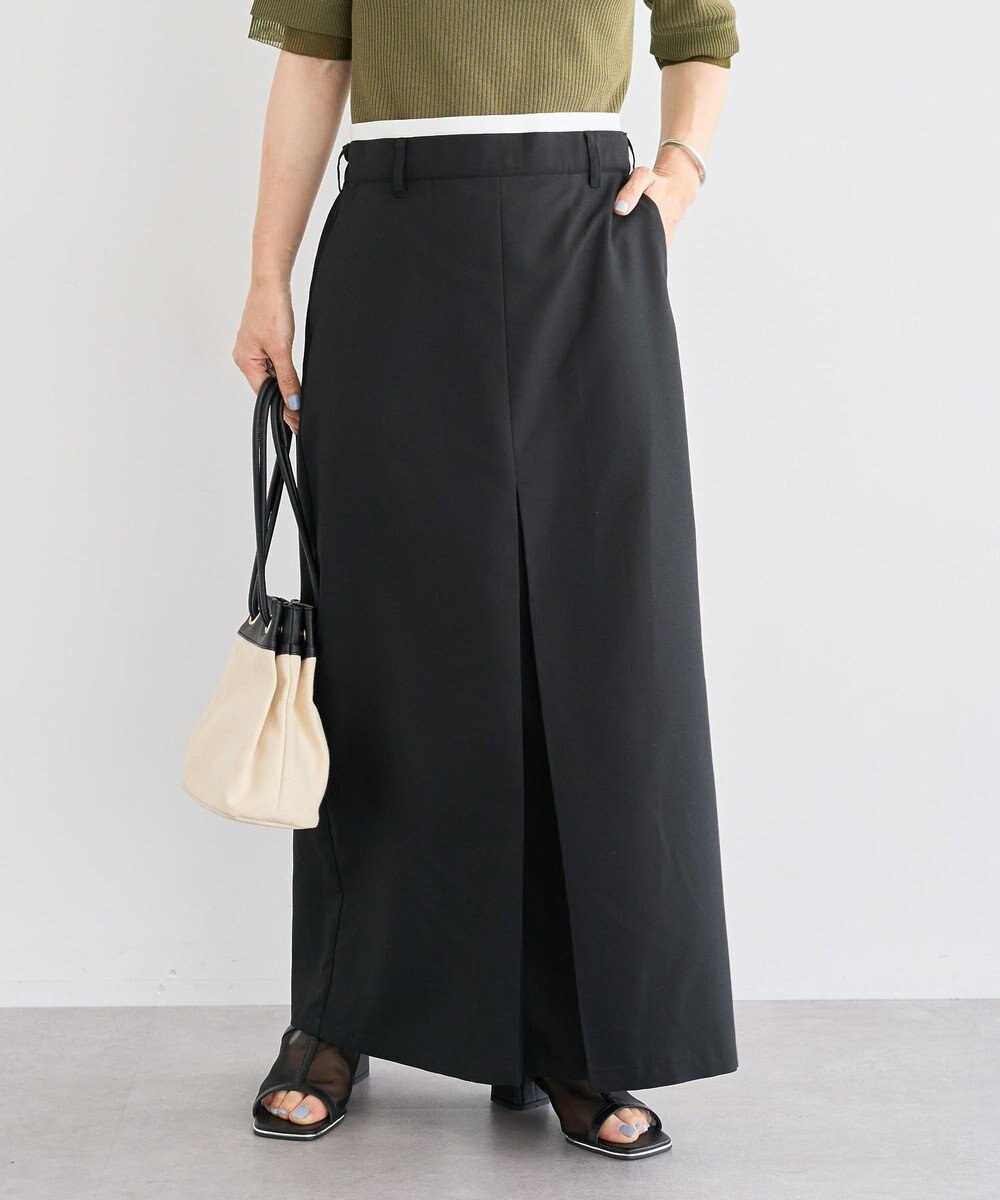 Green Parks ウエストレイヤーボックスプリーツスカート 