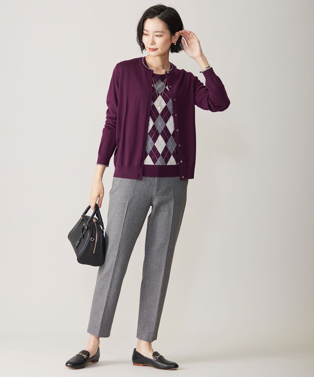 J.PRESS LADIES 【WEB限定カラーあり・洗える】アーガイルツイン ニット 