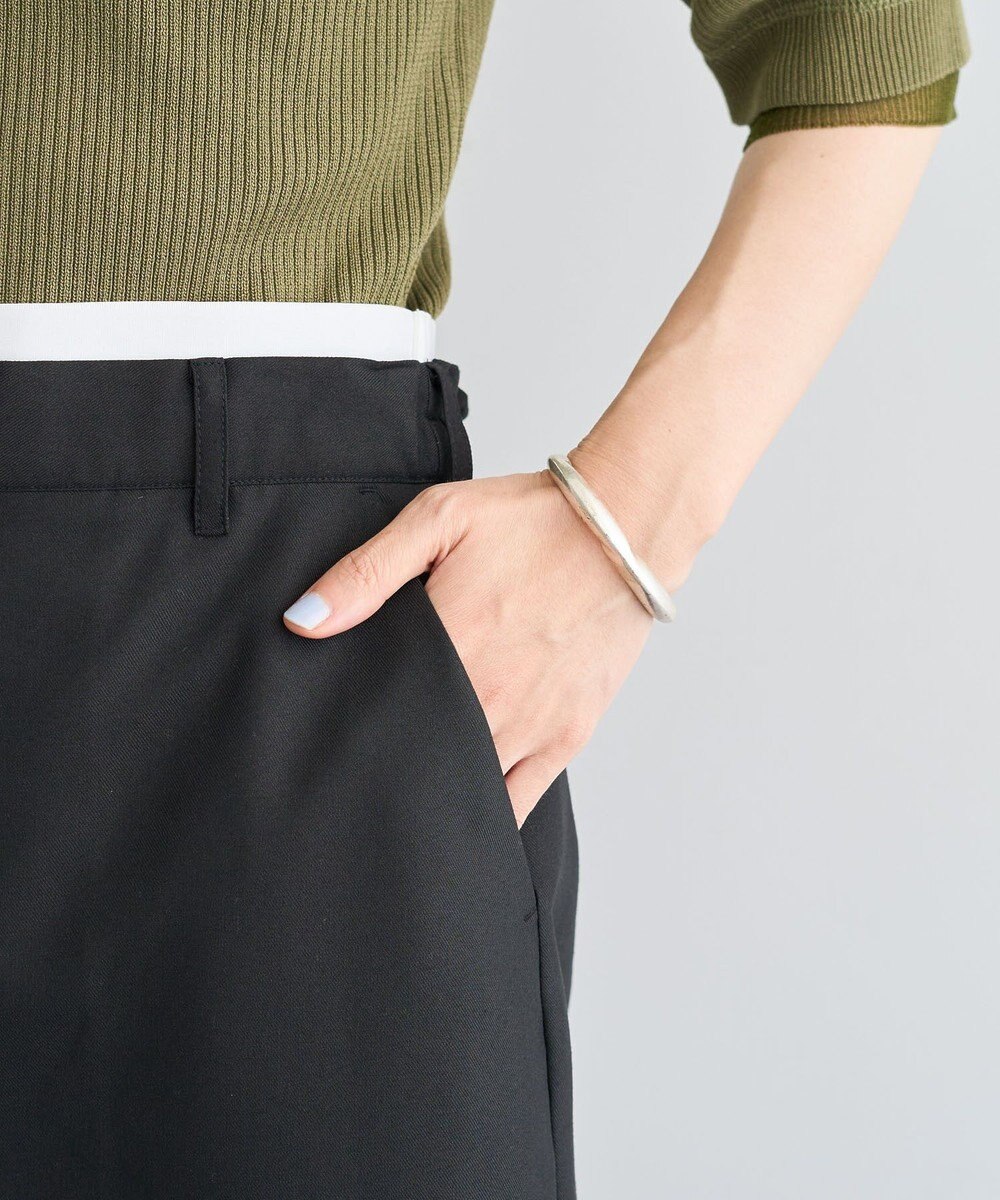 Green Parks ウエストレイヤーボックスプリーツスカート 