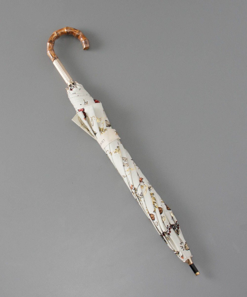 AURORA JILL STUART ジル スチュアート 晴雨兼用一段スライド傘 (ボタニカル柄) 