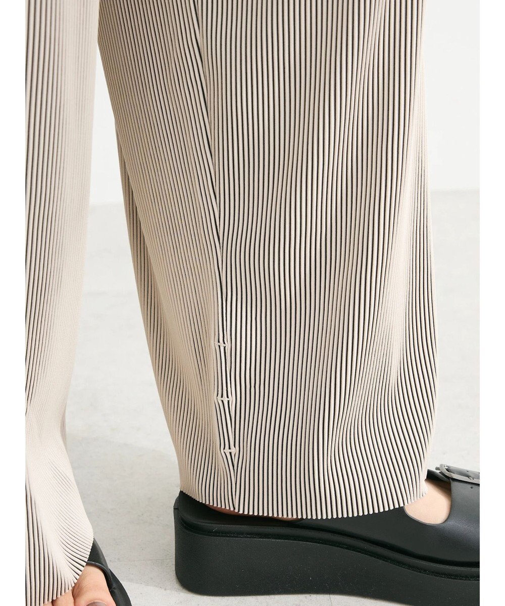 Green Parks セルフカットプリーツ風パンツ 