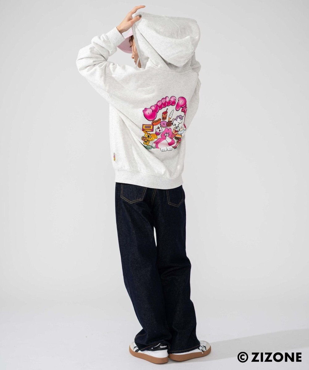 WEGO 【ユニセックス着用ITEM】別注ZIZONEグラフィックZIPパーカー 