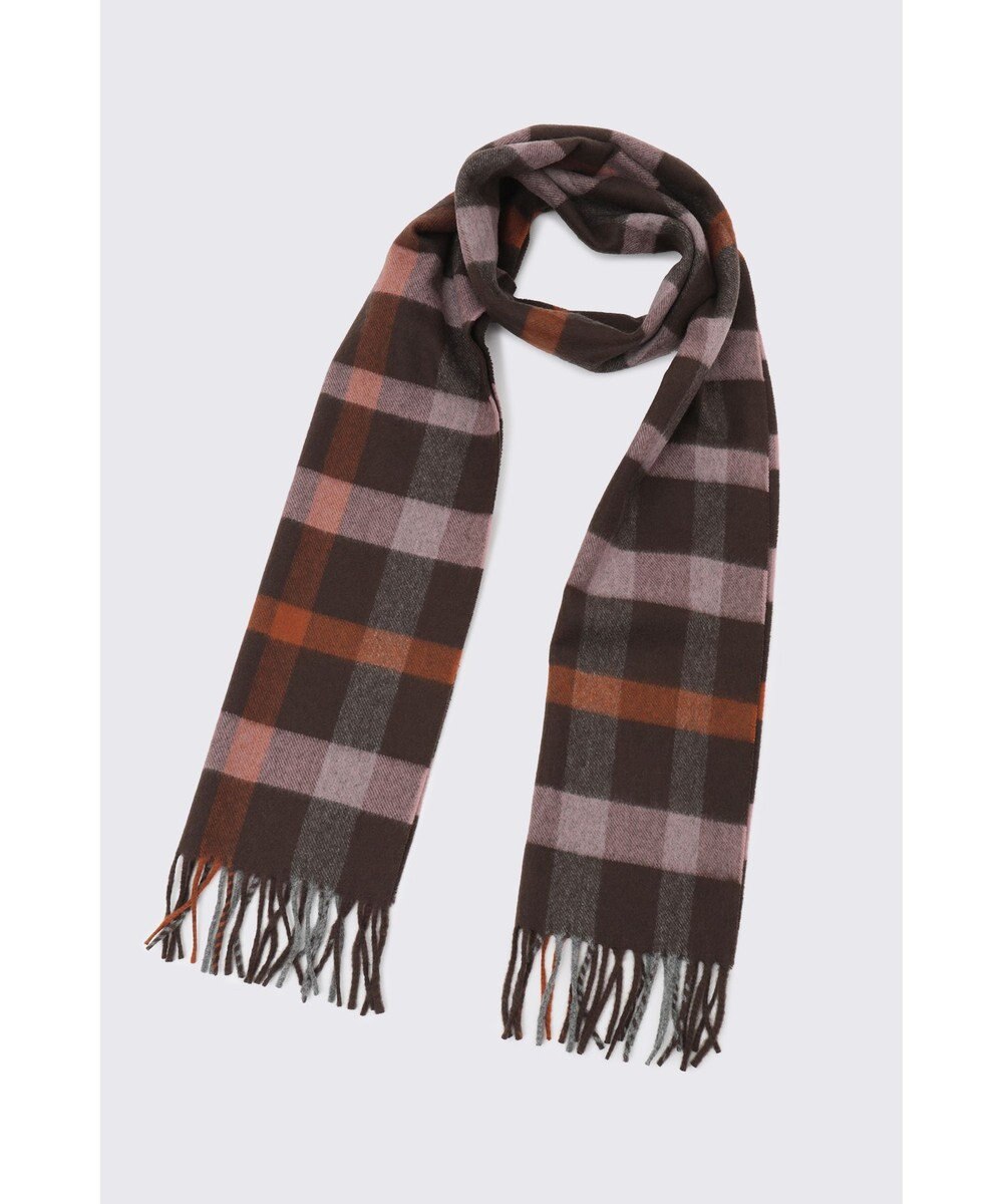 DAKS ウールチェックストール 