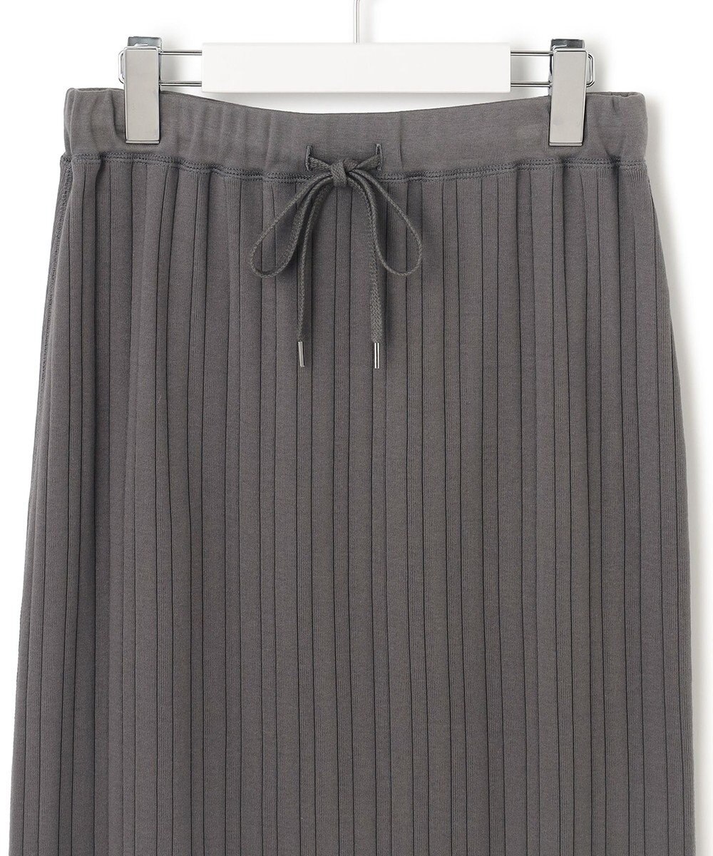 23区 【SLOW/洗える】ランダムリブフライス スカート 