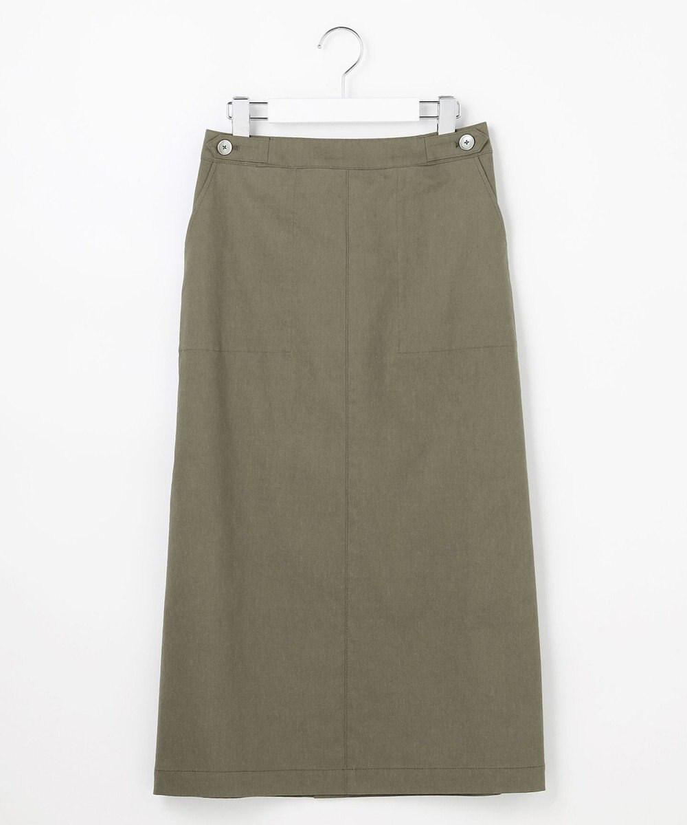 J.PRESS LADIES L 【人気素材】セルロースリネンストレッチ ナロー スカート 