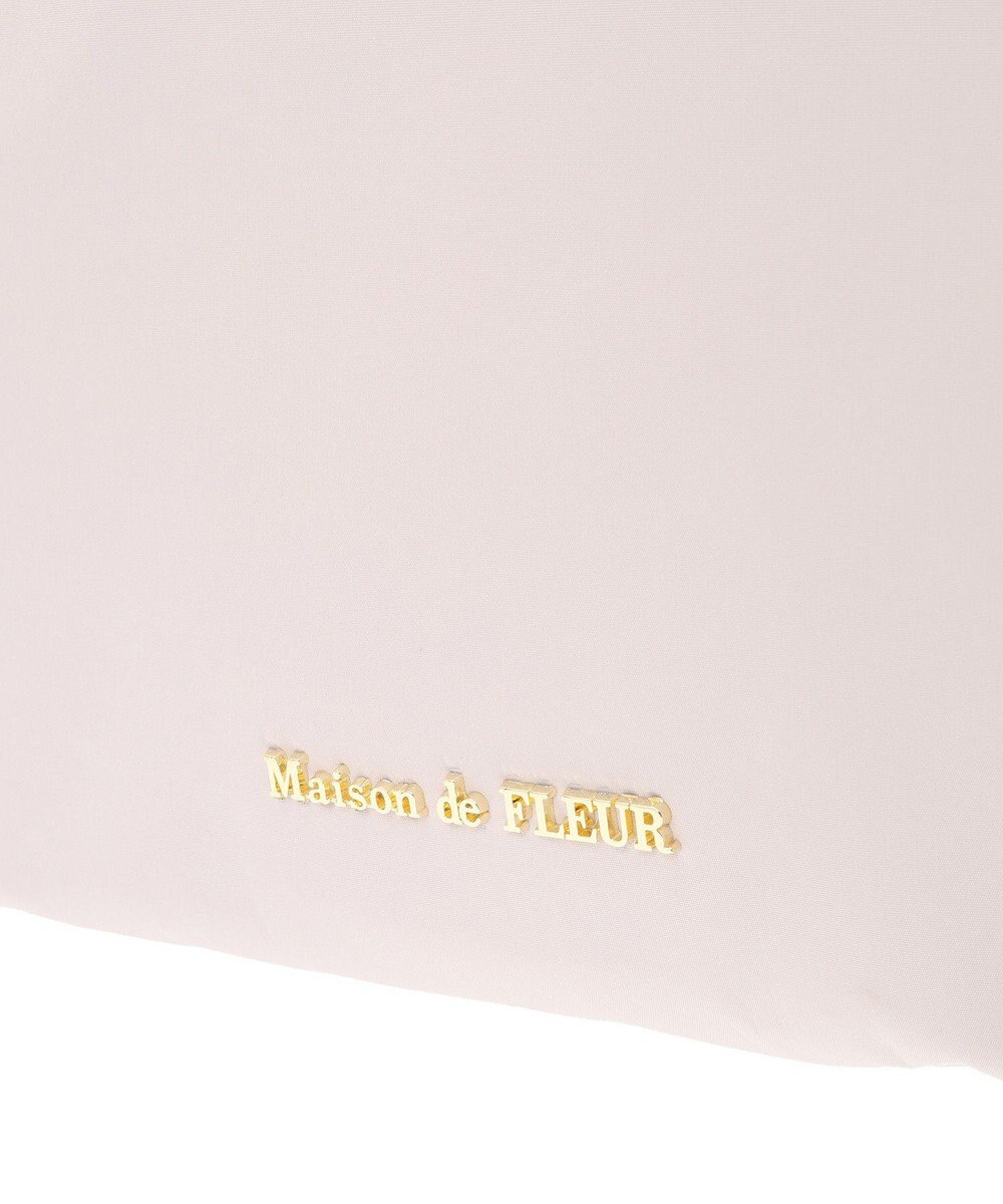 Maison de FLEUR 撥水加工フリルハンドルバッグ 