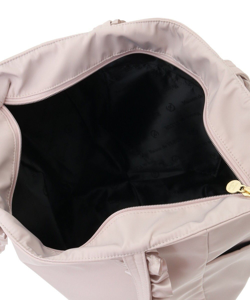 Maison de FLEUR 撥水加工フリルハンドルバッグ 