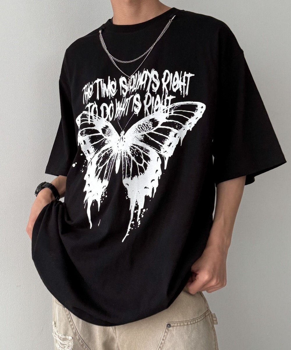 WEGO アクセ付きハードグラフィックT（SS） 